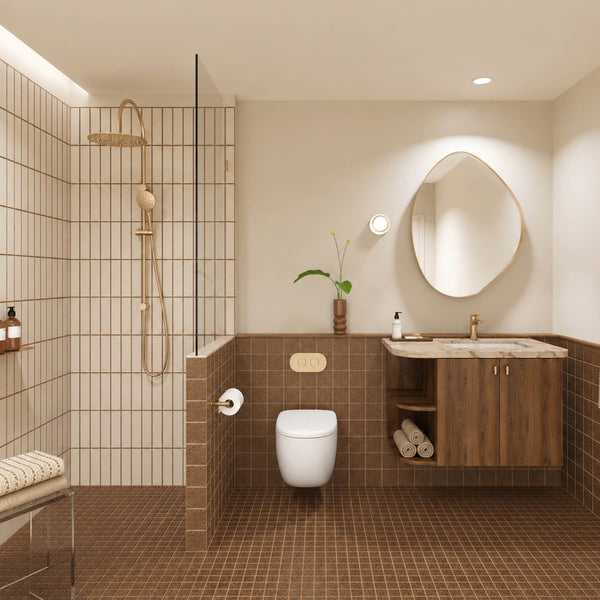 Spiced Clay Bathroom Design | Mid-Century Renovation Pack